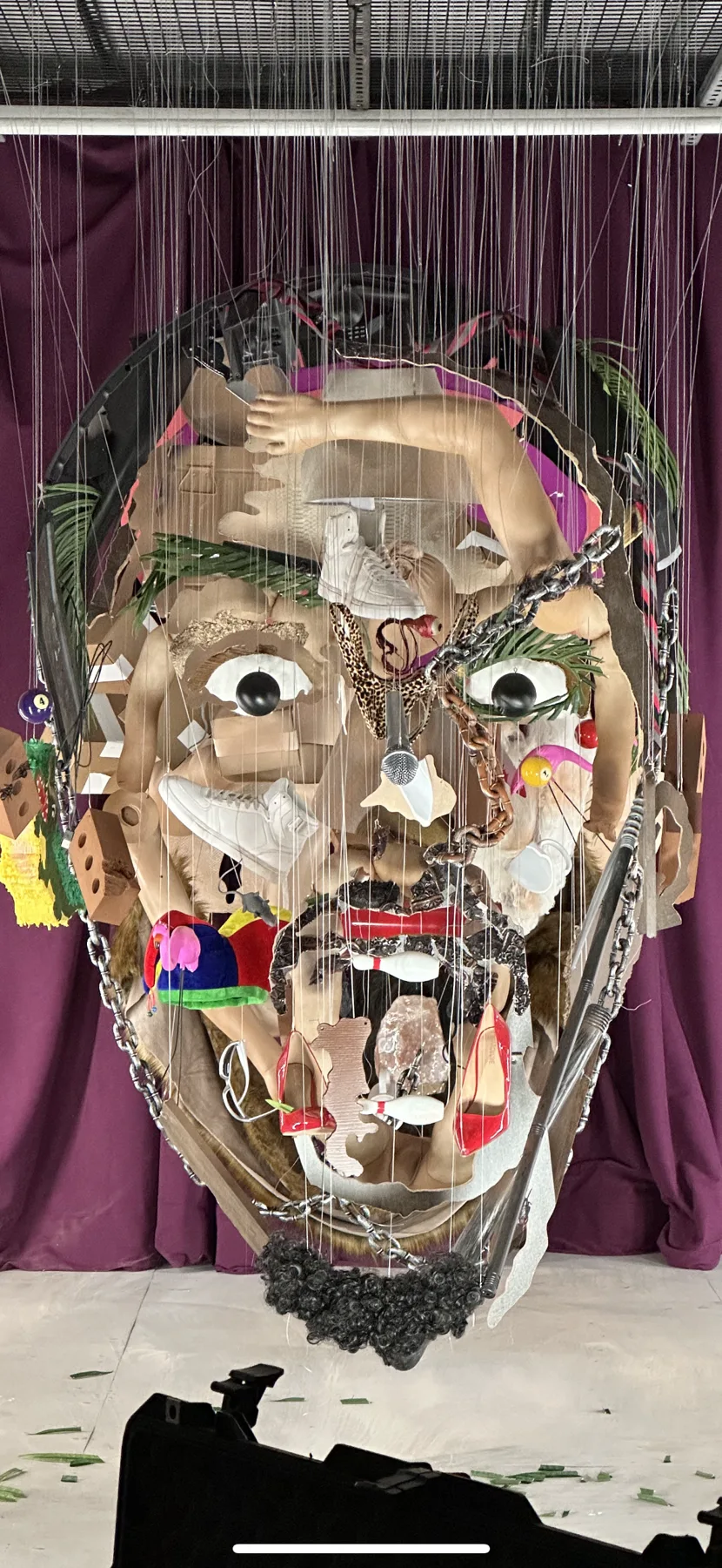 Portrait — perceptual sculpture by Michael Murphy