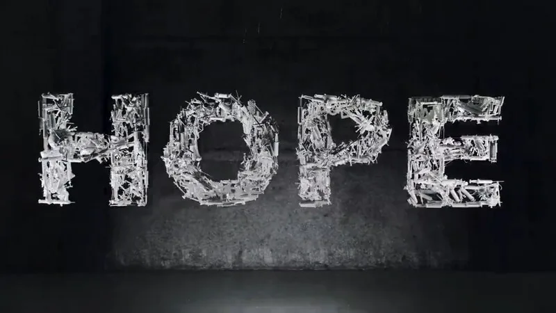 Hoe A&E — perceptual sculpture by Michael Murphy