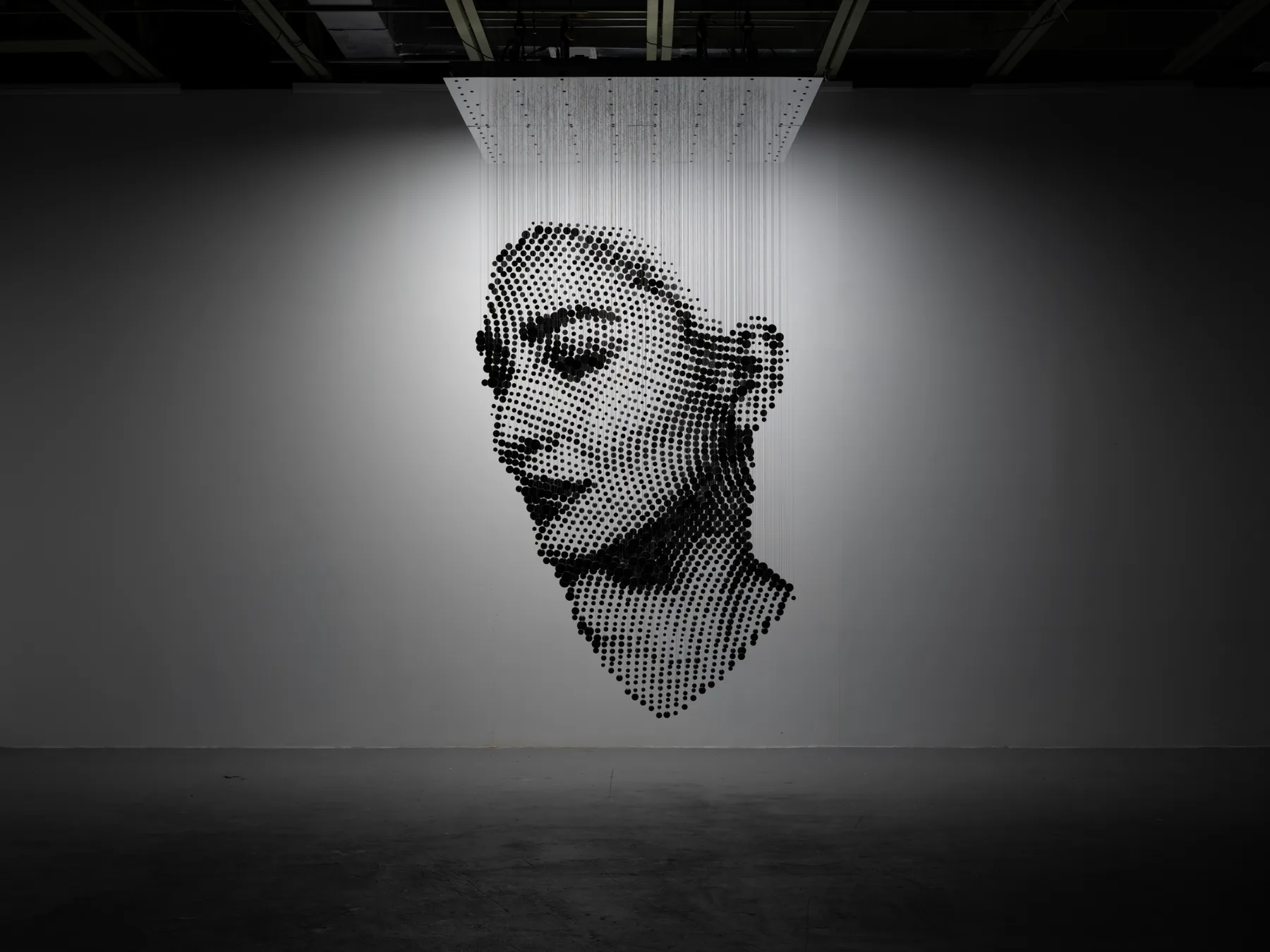 Suspension of Disbelief halftone sculpture by Michael Murphy