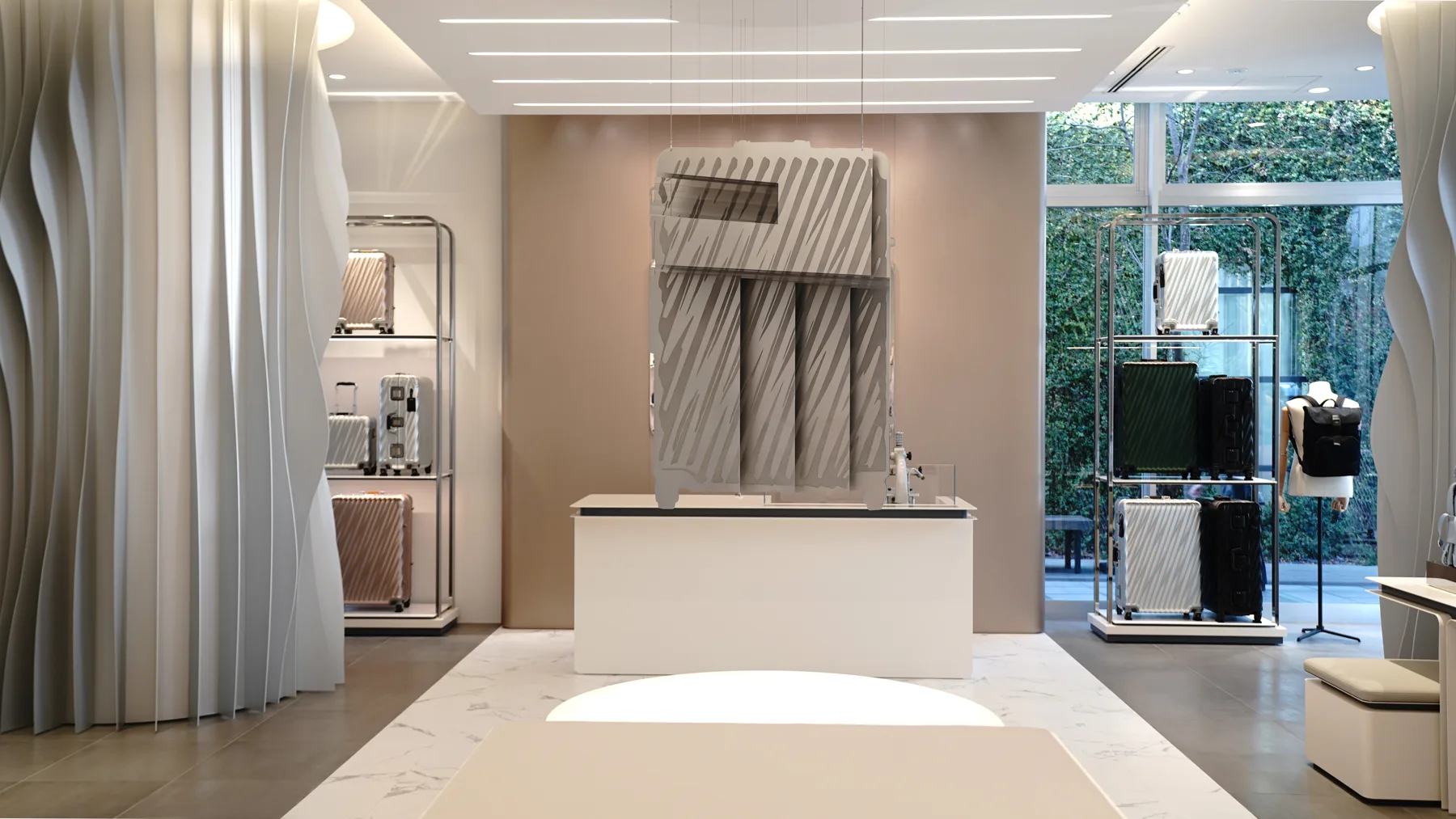 Tokyo installation — perceptual sculpture by Michael Murphy